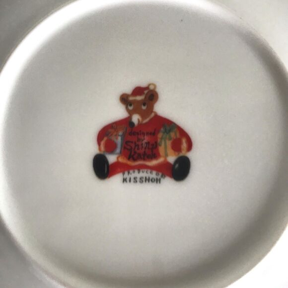 Shinzi Katoh Design by Kisshoh "Snowman Home" Christmas Mug & Saucer Plate 6 1/2 - Picture 8 of 8
